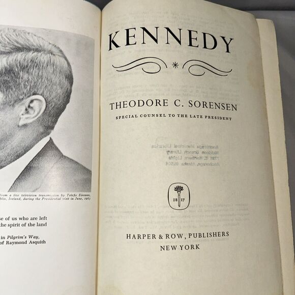 Kennedy by Theodore C. Sorensen 1965 First Edition Hardcover Dust jacket ExLib - Picture 9 of 14
